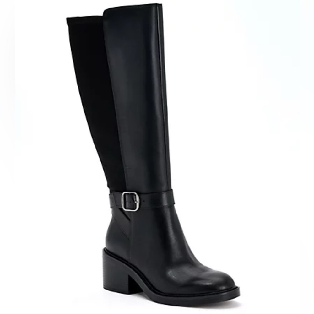 Vince Camuto Vianah boots. Black leather. 8 wide. NWT.